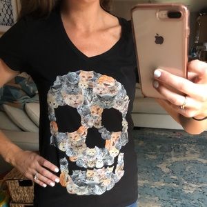 Cat/skull T-Shirt